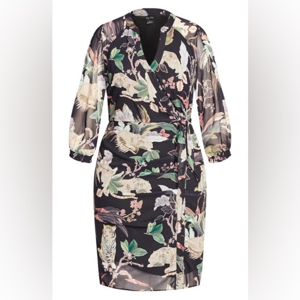 NWT City Chic palm dress